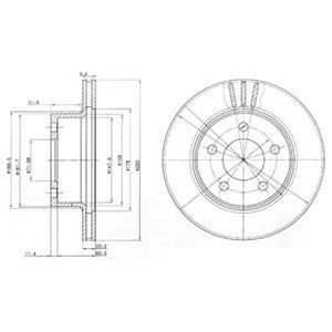 Диск гальмівний Delphi BG3532