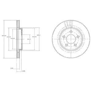 Тормозные диски Delphi BG3594