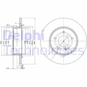 Диск тормозной Delphi BG3602