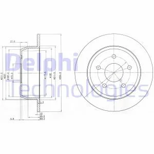 Диск гальмівний Delphi BG3660
