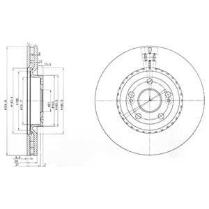 Гальмівні(тормозні) диски Delphi BG3685 (фото 1)