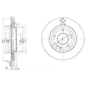 Тормозные диски Delphi BG3709