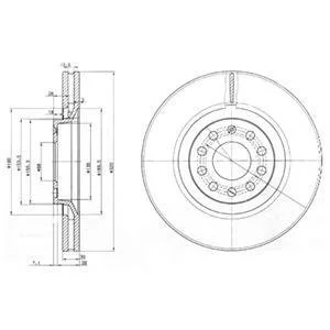 Тормозные диски Delphi BG3714