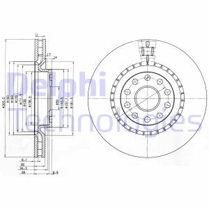 Диск тормозной Delphi BG3723 (фото 1)