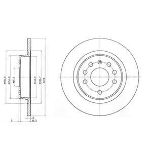 Тормозные диски Delphi BG3731