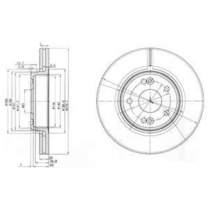 Тормозные диски Delphi BG3733 (фото 1)