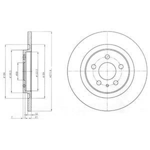 Тормозные диски Delphi BG3741