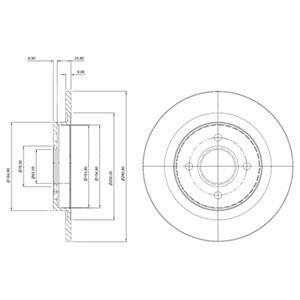 Тормозные диски Delphi BG3743