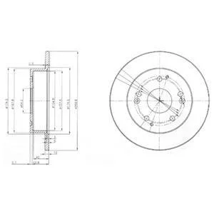 Тормозные диски Delphi BG3746