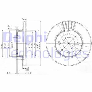 Диск тормозной Delphi BG3749 (фото 1)