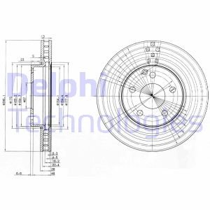 Диск тормозной Delphi BG3755C