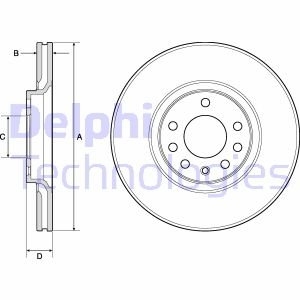 Диск тормозной Delphi BG3770C