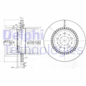 Диск тормозной Delphi BG3782C