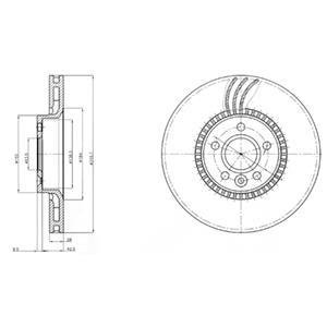 Тормозные диски Delphi BG3784