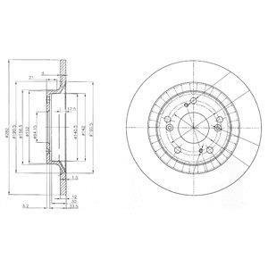 Тормозные диски Delphi BG3795