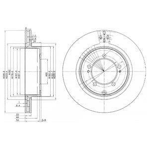 Тормозной диск Delphi BG3811