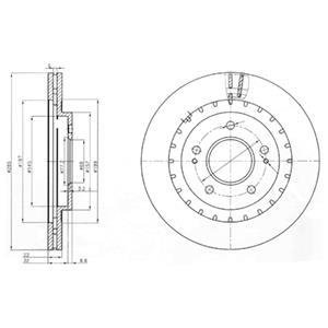 Диск тормозной Delphi BG3814