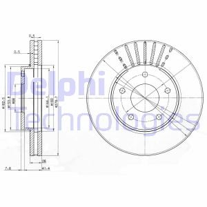 Тормозные диски Delphi BG3816