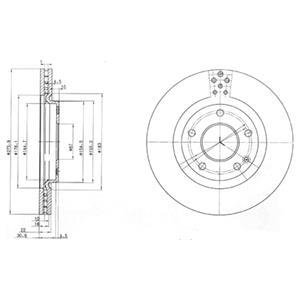 Тормозные диски Delphi BG3829