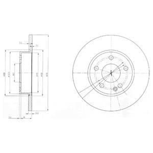 Тормозные диски Delphi BG3840