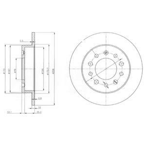 Тормозные диски Delphi BG3862