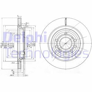 Диск тормозной Delphi BG3886C