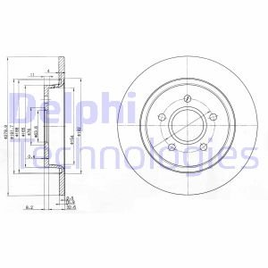 Диск тормозной Delphi BG3897C