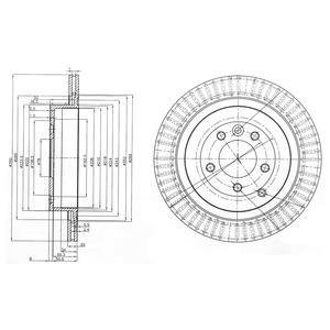 Диск тормозной Delphi BG3925C