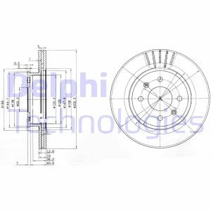 Диск гальмівний Delphi BG3934