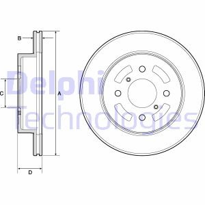 Диск тормозной Delphi BG3941