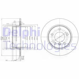 Диск тормозной Delphi BG3948C