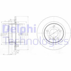 Диск тормозной Delphi BG3960