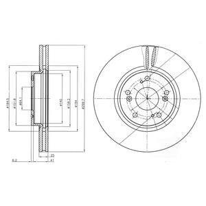 Гальмівний диск Delphi BG3978