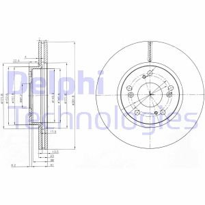 Диск тормозной Delphi BG3980C (фото 1)