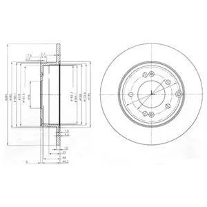 Тормозные диски Delphi BG4012