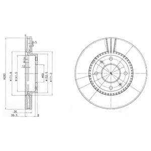 Диск гальмівний Delphi BG4013