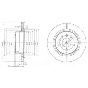 Диск тормозной Delphi BG4043