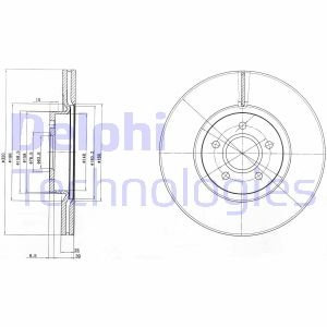 Тормозной диск Delphi BG4056C