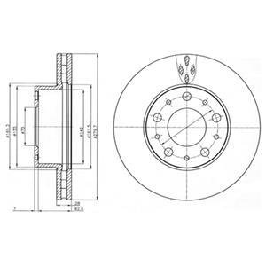 Диск тормозной Delphi BG4059