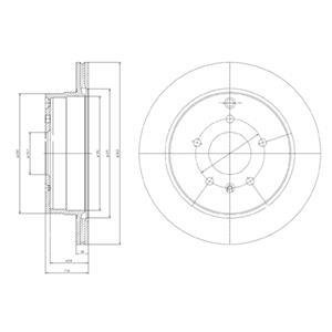 Тормозной диск Delphi BG4069