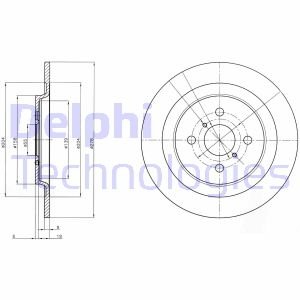 Диск тормозной Delphi BG4076 (фото 1)