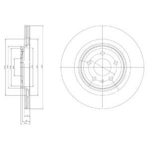 Тормозной диск Delphi BG4078