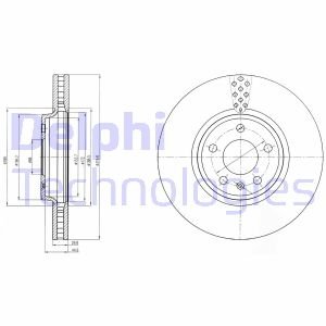 Диск тормозной Delphi BG4080C