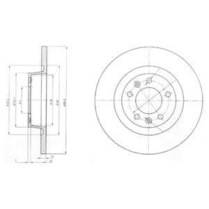 Тормозные диски Delphi BG4085