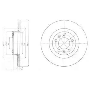 Тормозные диски Delphi BG4085