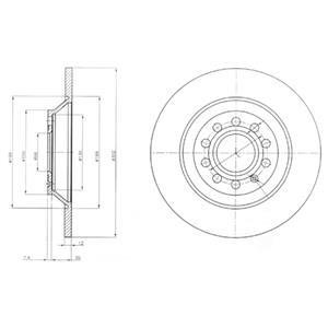 Тормозные диски Delphi BG4088