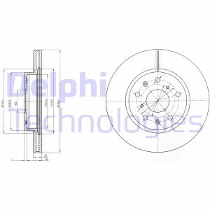 Тормозной диск Delphi BG4093C