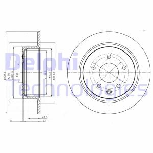 Диск тормозной Delphi BG4108C