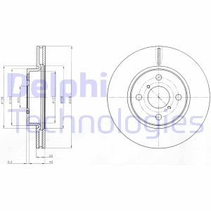 Диск тормозной Delphi BG4116C (фото 1)