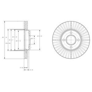 Гальмівний диск Delphi BG4117